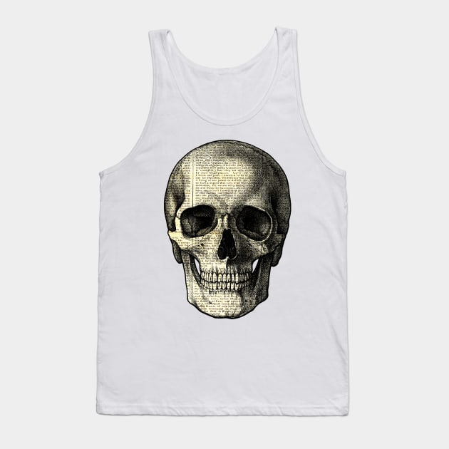 Vintage Skull Tank Top by valentinahramov